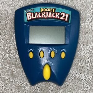 Radica Pocket BLACKJACK 21 Handheld Electronic Game vintage works